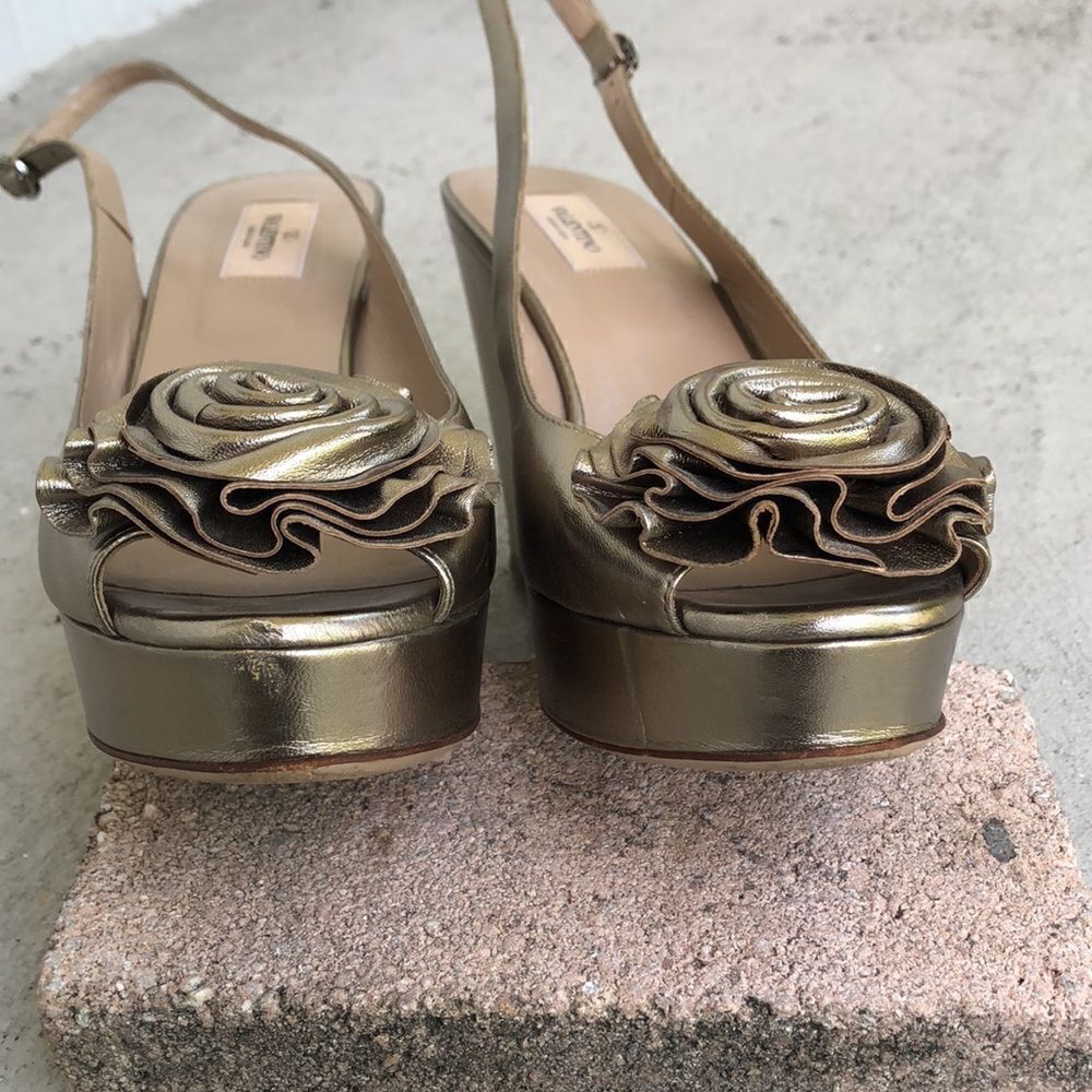 Valentino Silver Wedges - Picture 6 of 13
